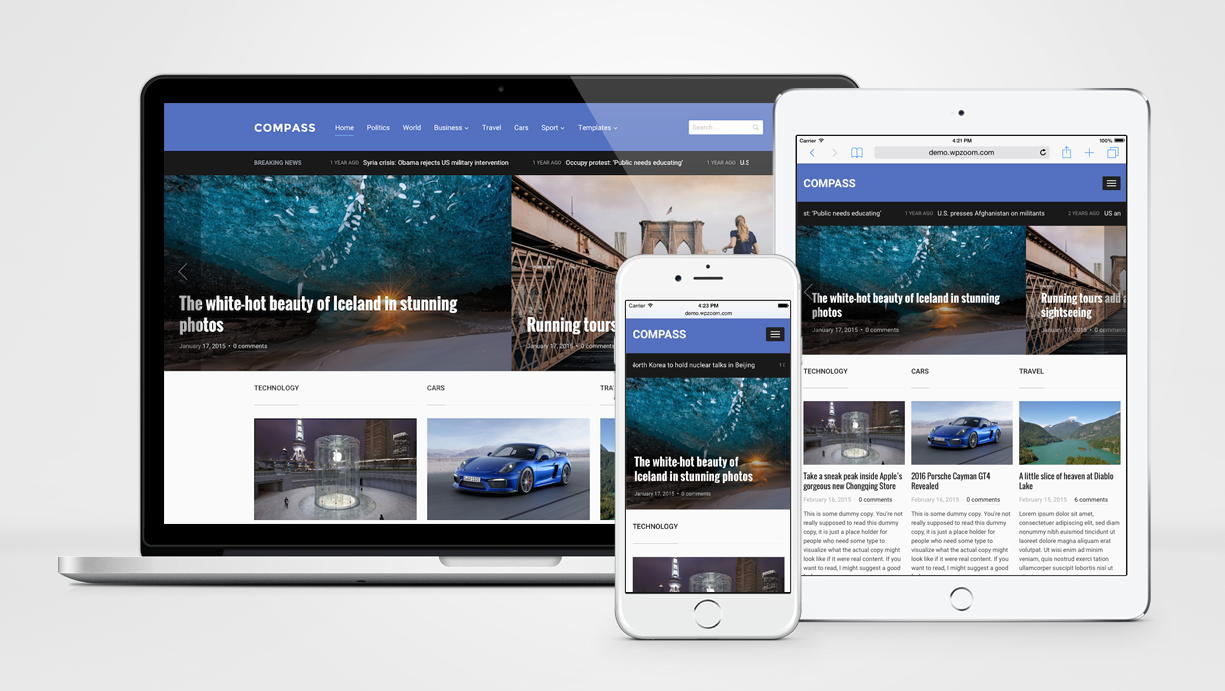 Compass Responsive Magazine Theme