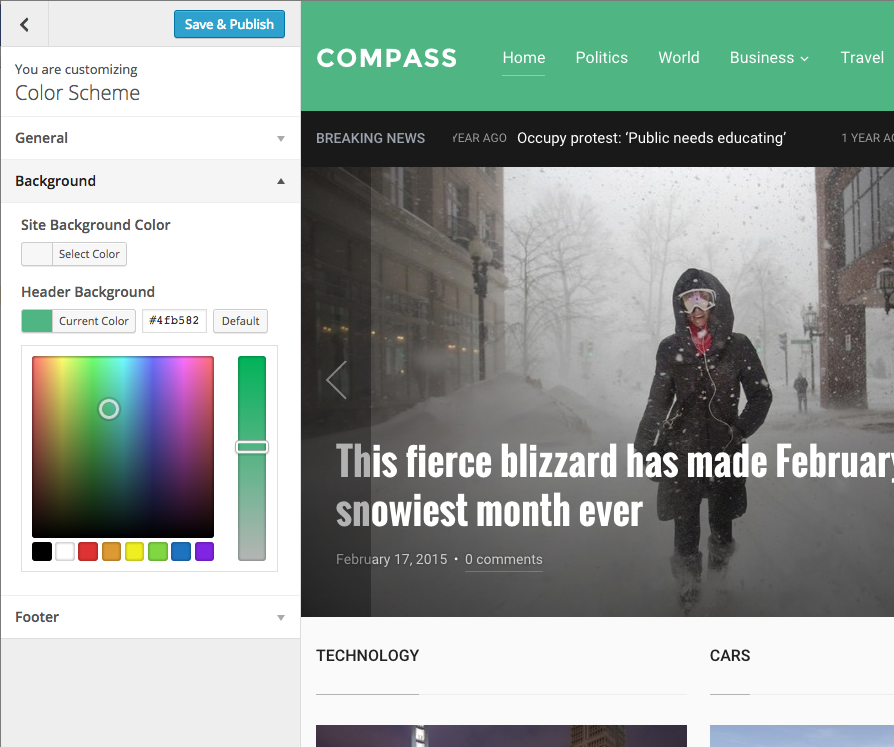 Compass - Magazine Theme for WordPress  - 1