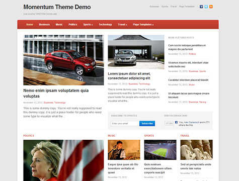 Momentum wpzoom theme new theme free download links responsive blogger wordpress theme free