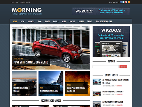 WpZoom Review and Latest WordPress Themes