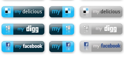 Free social bookmarking icon set