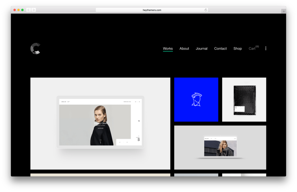 Calafate portfolio WordPress theme screenshot