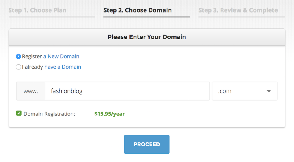 Domain name.
