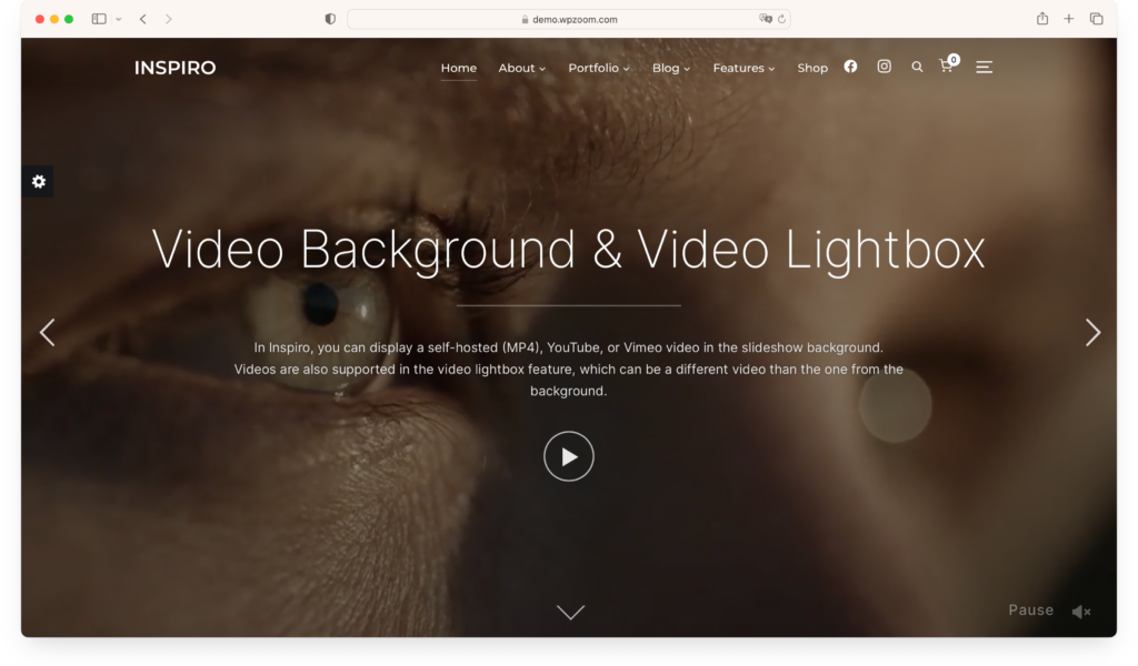 Inspiro Premium - on of the best WordPress video themes
