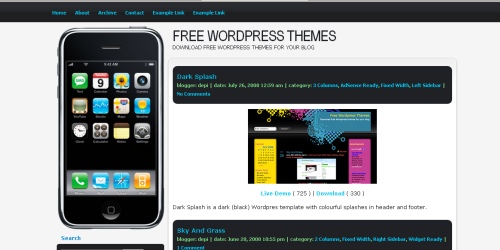 iPhone WordPress Themes