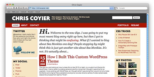 personal home page