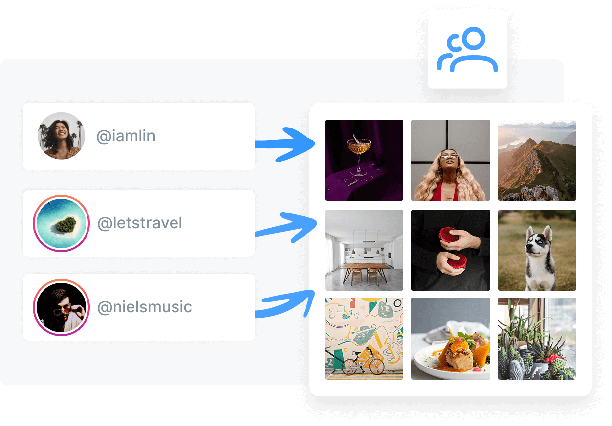 Multi-Account Feed feature