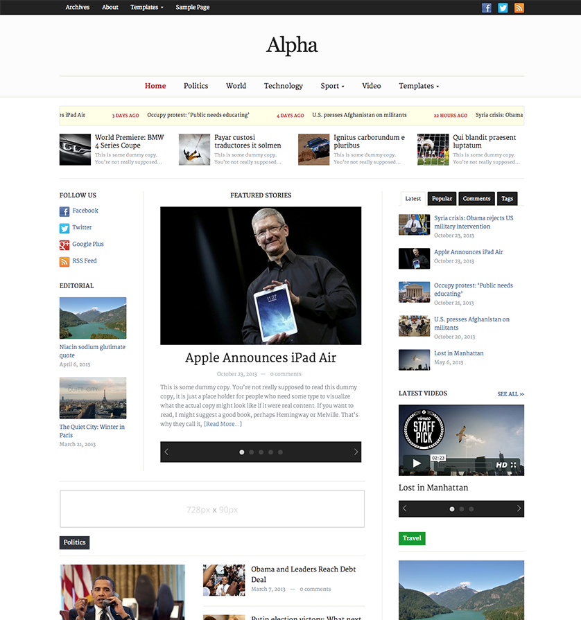 alpha-newspaper