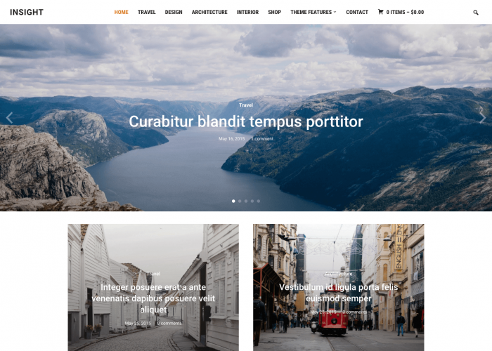 Insight - Minimal Magazine WordPress Theme