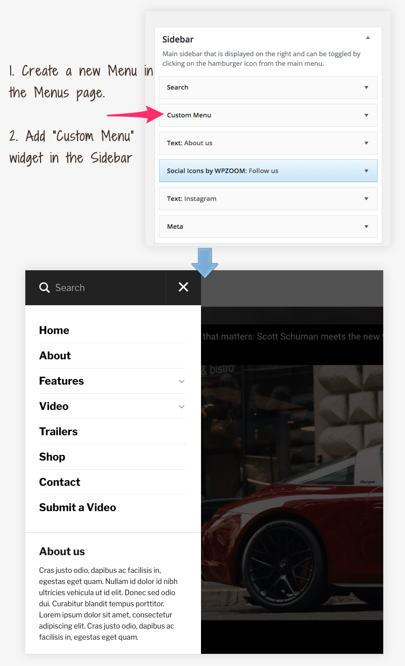 sidemenu