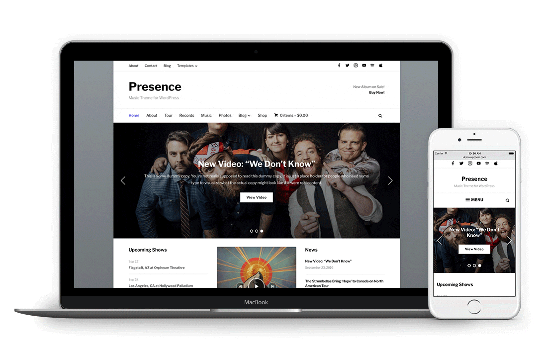 presence-responsive-menu