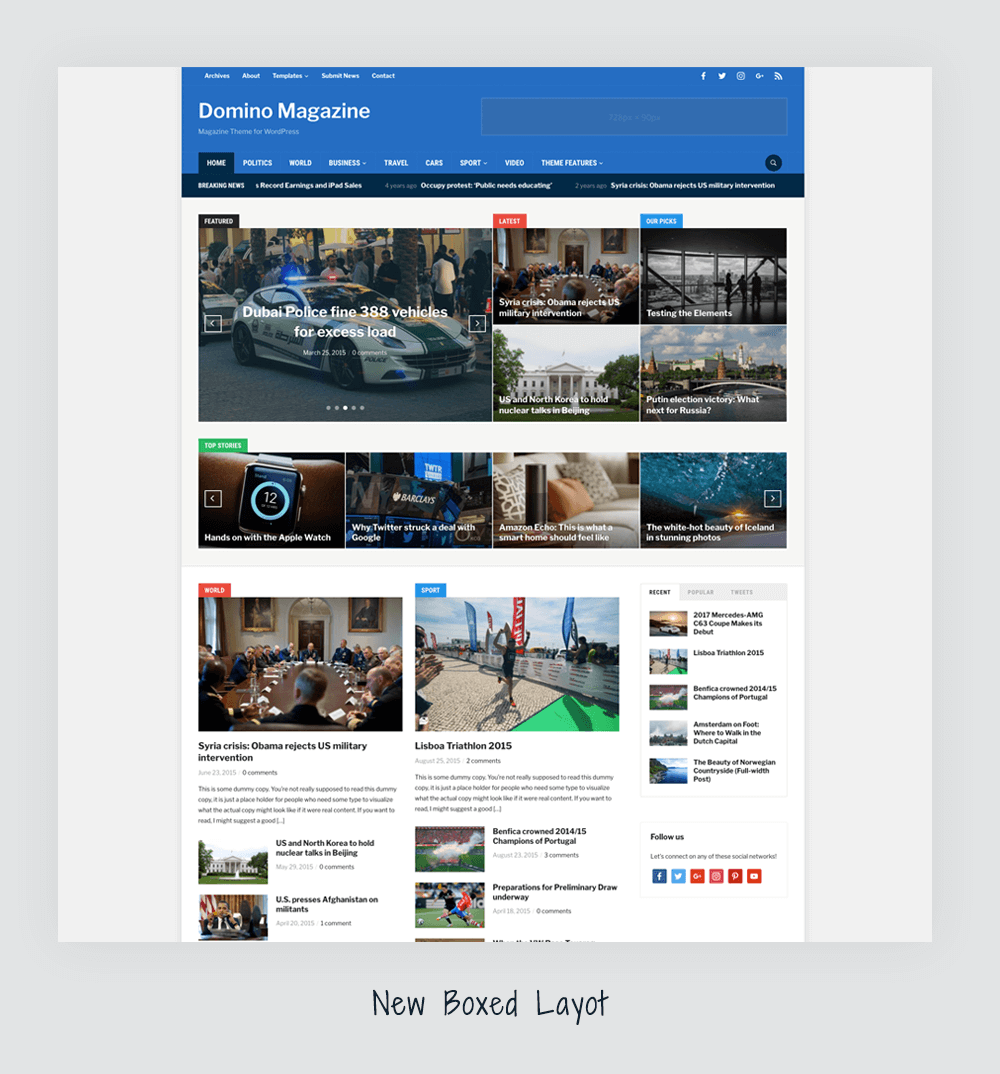 Screenshot of one of the best WordPress magazine themes