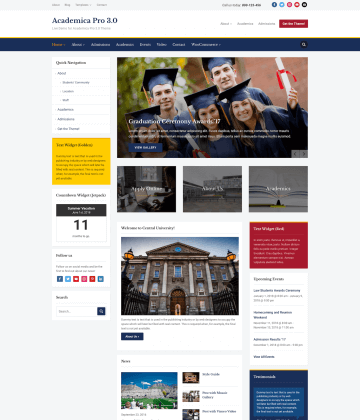 Academica PRO 3.0 - Education Theme for WordPress