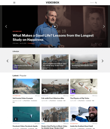 Videobox - Best WordPress Video Theme