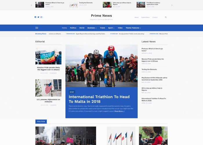 Prime News - Magazine and Newspaper theme for WordPress