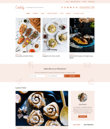 Cookely - WordPress Theme for Food Blogs