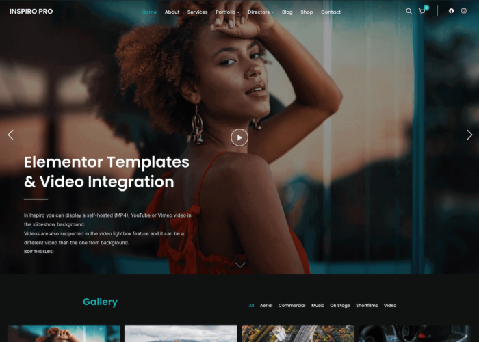 Inspiro PRO - WordPress Portfolio Theme