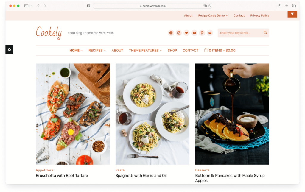 Cookely - one of the best WordPress recipe themes