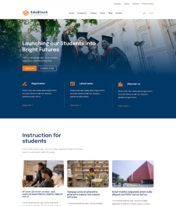 EduBlock - Best Education WordPress Theme