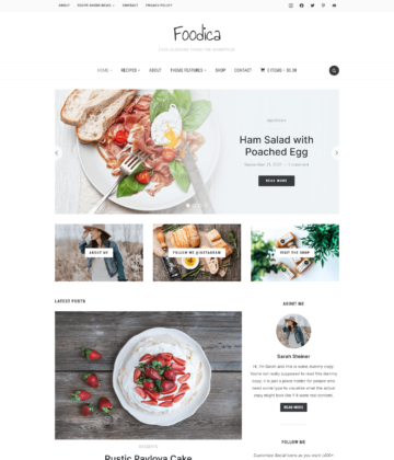 Foodica - Best Food Blog theme for WordPress
