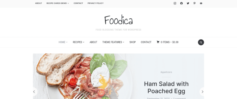 Foodica - Best Food Blog theme for WordPress