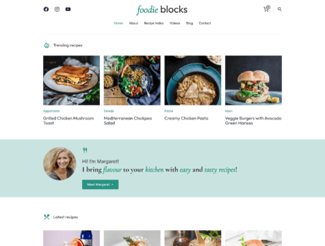 Foodie Blocks - Fastest Food Blog Theme