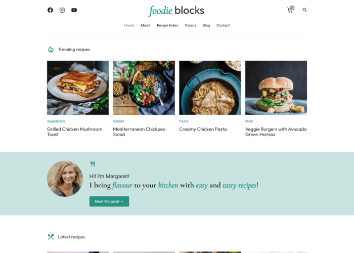 Foodie Blocks - Fastest Block Theme for Food Blogs