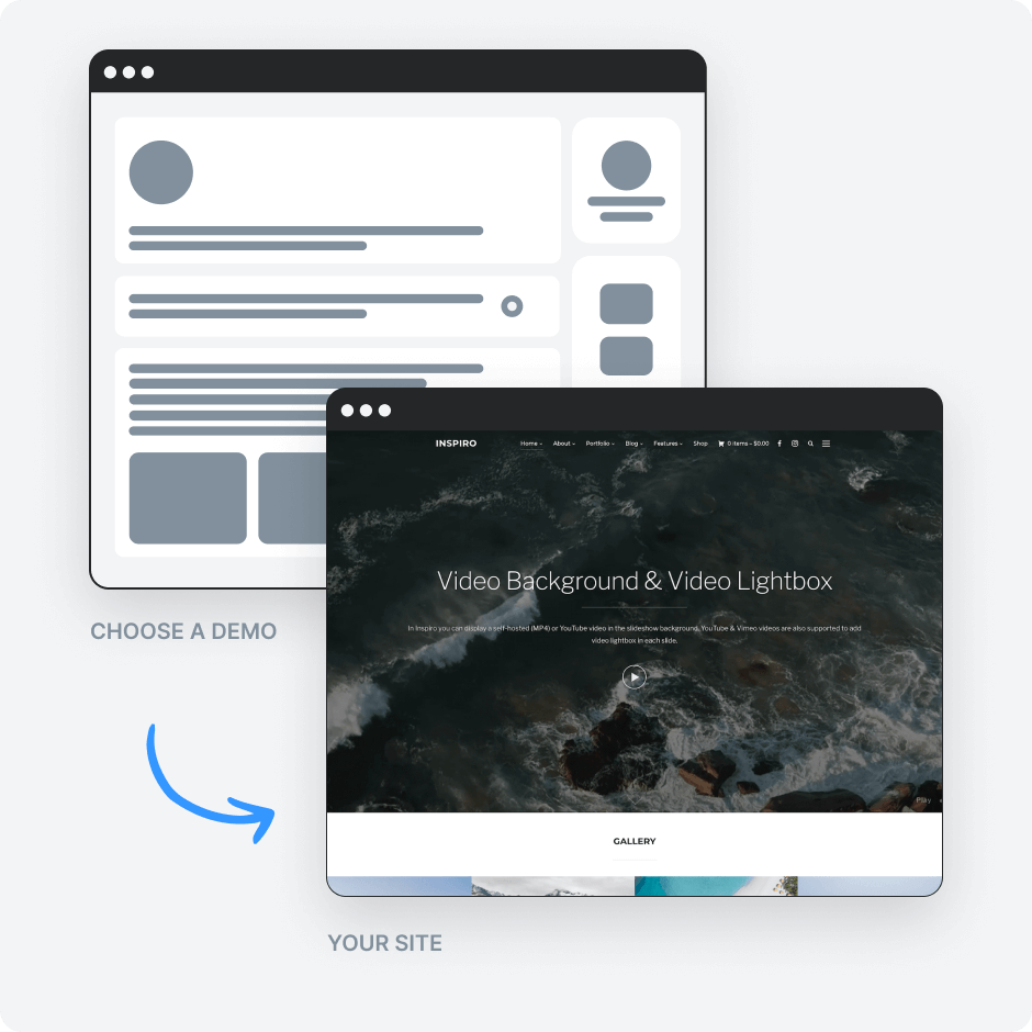 Import starter sites