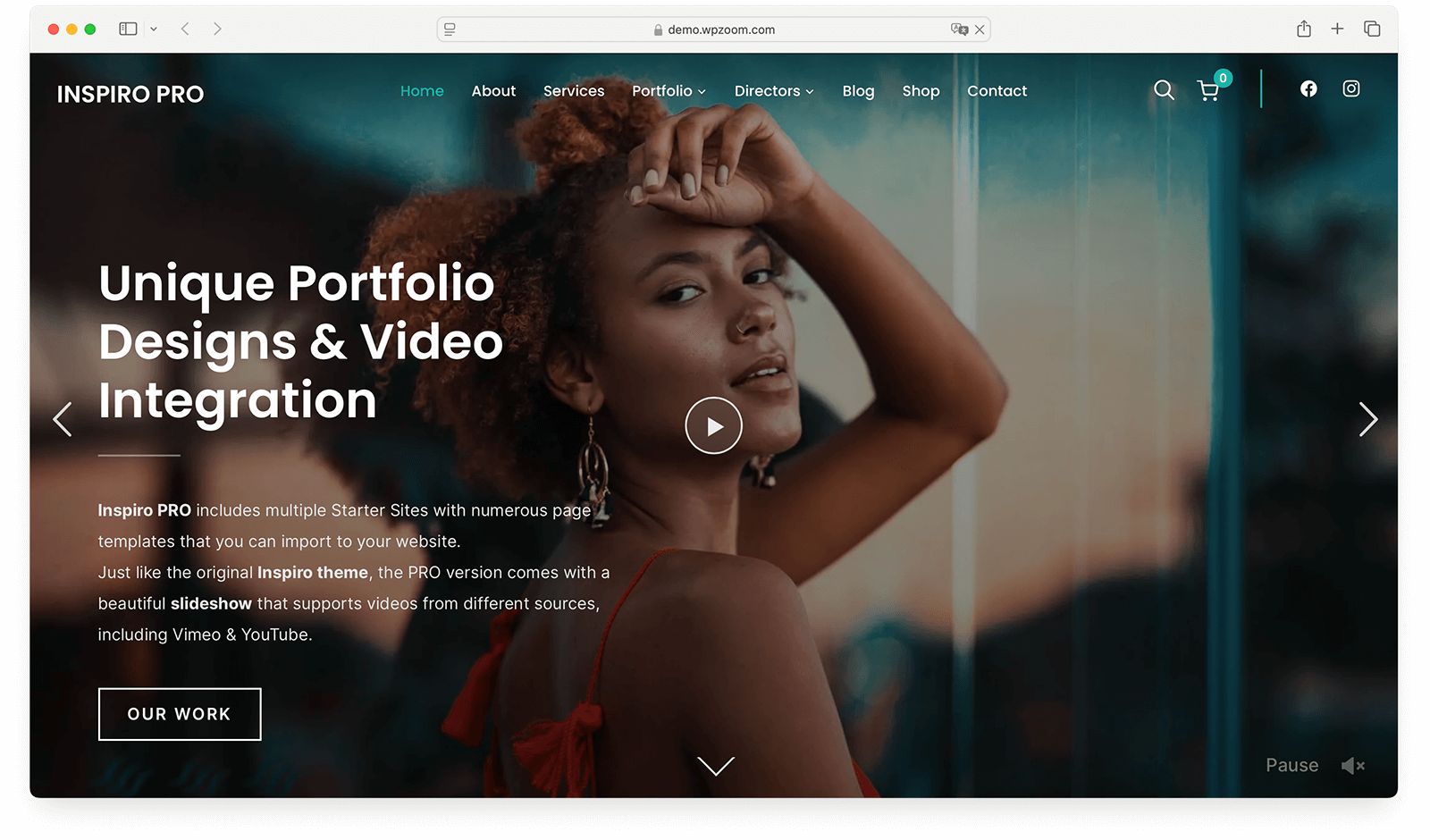 Inspiro PRO portfolio theme