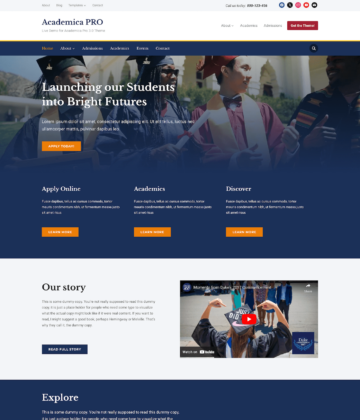 Academica Pro 3.0 - Academic WordPress Theme