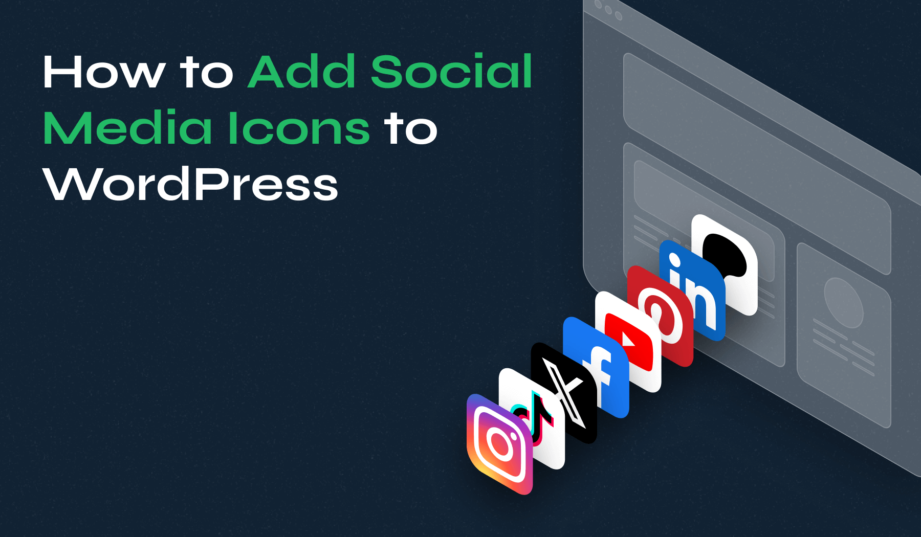How to Add Social Media Icons to WordPress