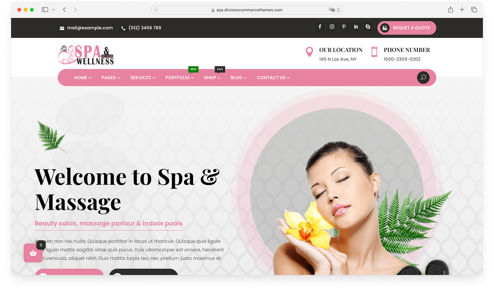 Divi Spa theme