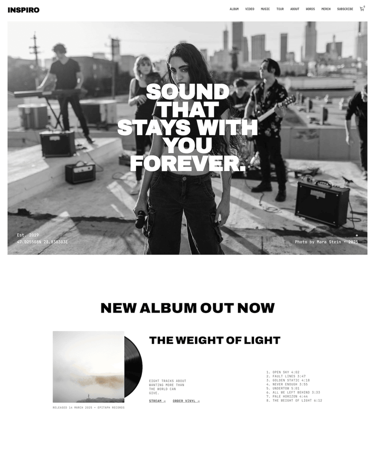Music Band (One-pager)