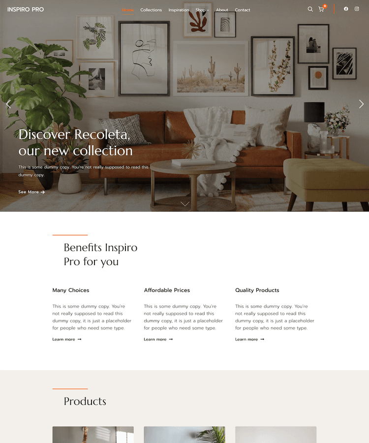 Furniture Shop / WooCommerce