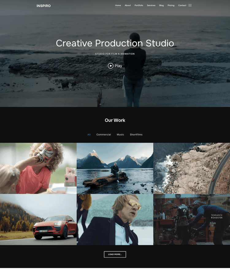 Video Portfolio (Blocks)