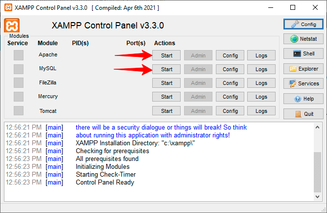 XAMPP app