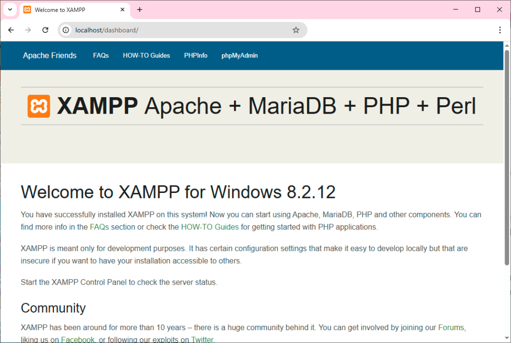 XAMPP localhost
