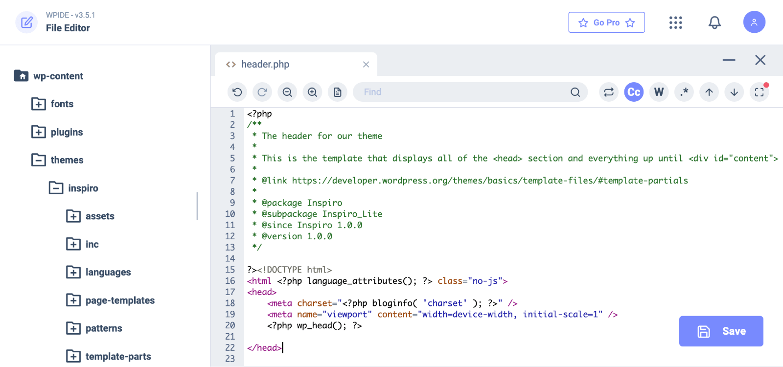 WPIDE File Editor