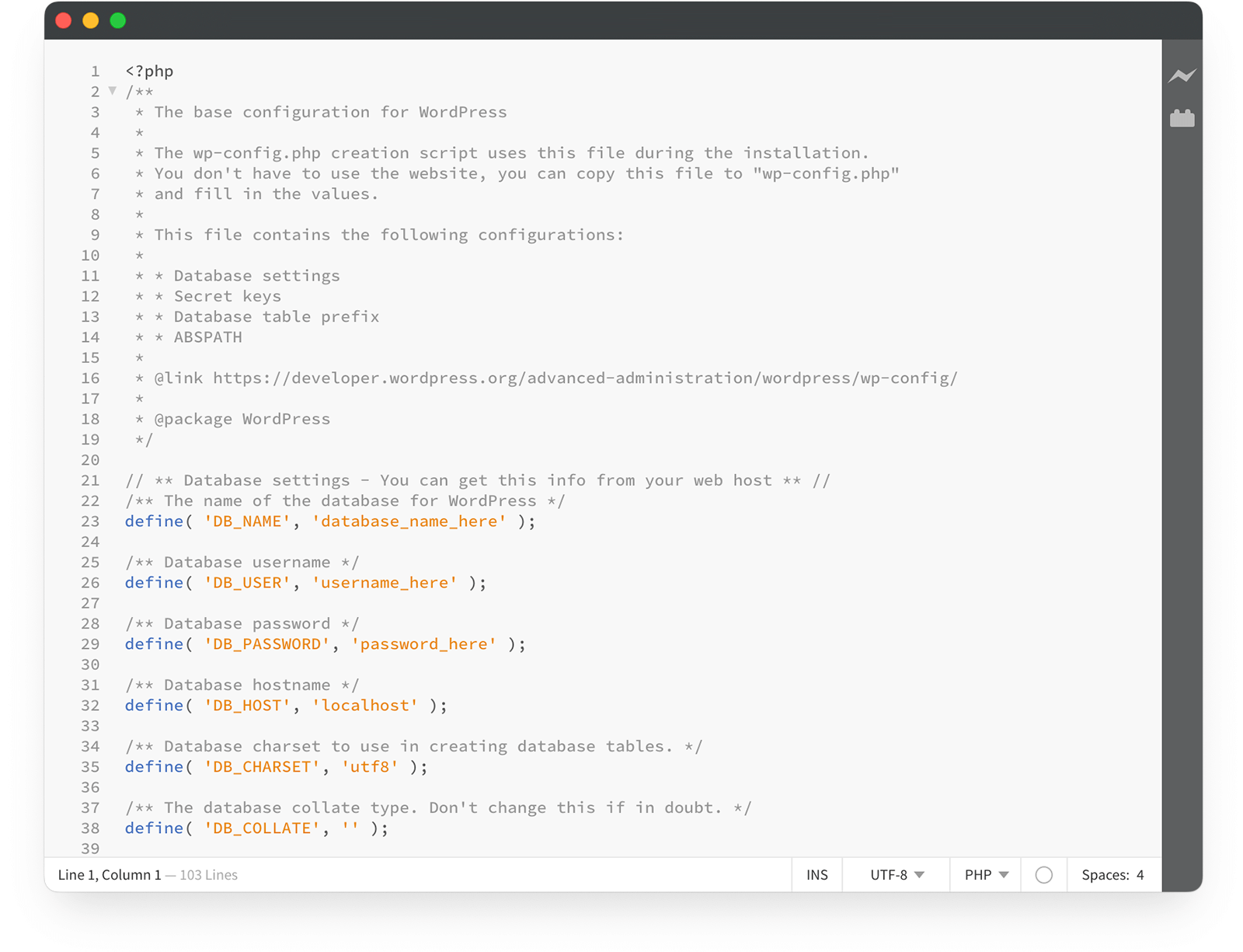 wp-config.php file
