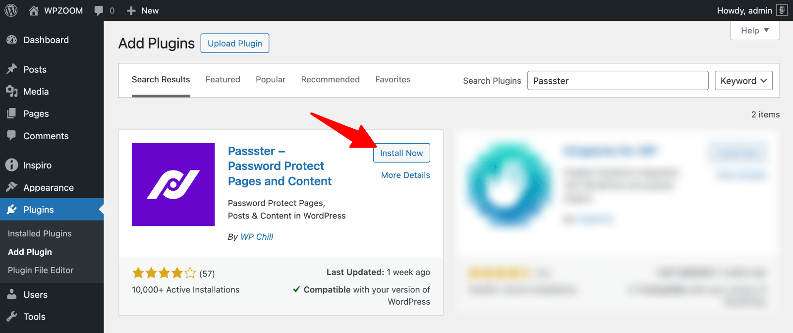 Passster plugin
