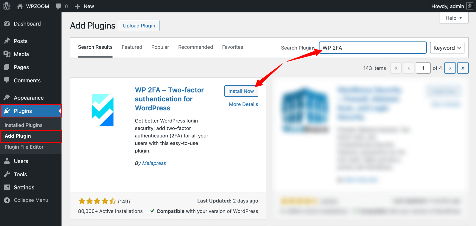 WP 2FA Plugin