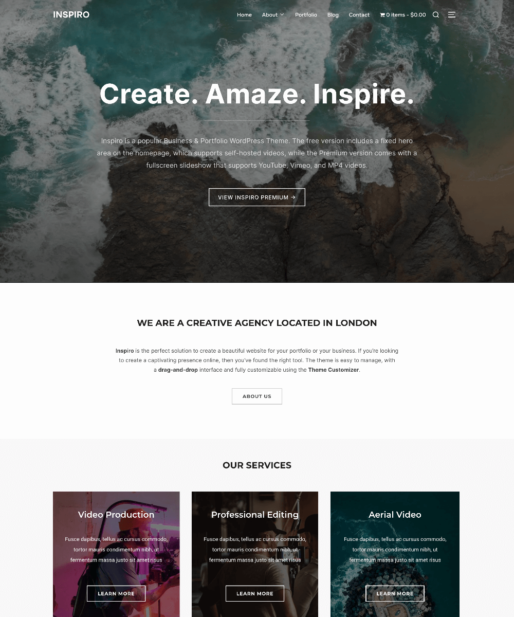 Inspiro Lite Business / Portfolio (Elementor)