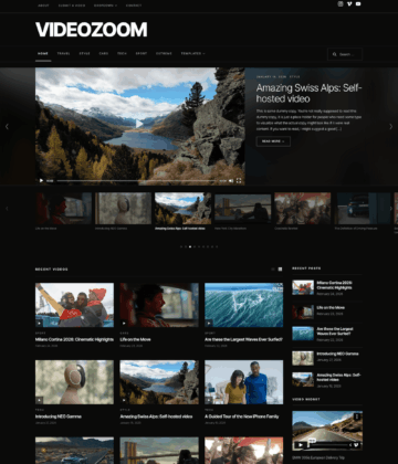 Videozoom - Video Portal & Magazine WordPress Theme